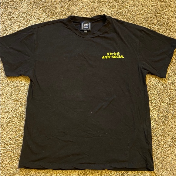 Black Anti-Social Shirt - Picture 1 of 2